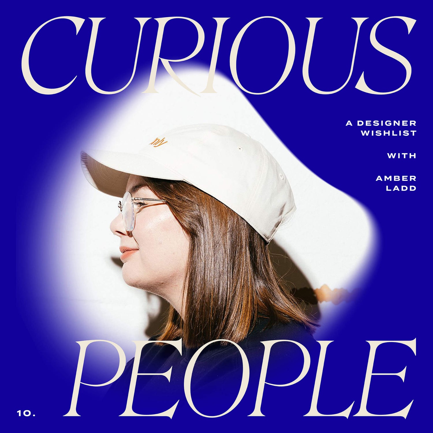 An image of Amber Ladd appears on a blue background with the words CURIOUS PEOPLE in white.