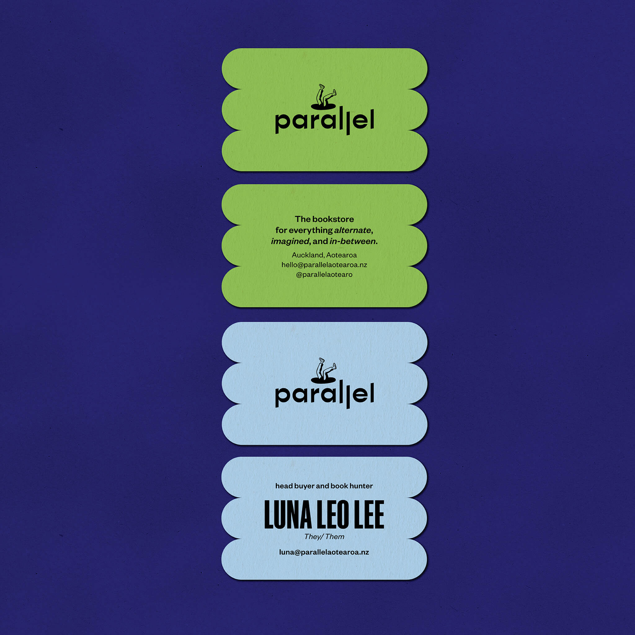 Parallel | Bookstore brand design portfolio by Obscurio & Co.