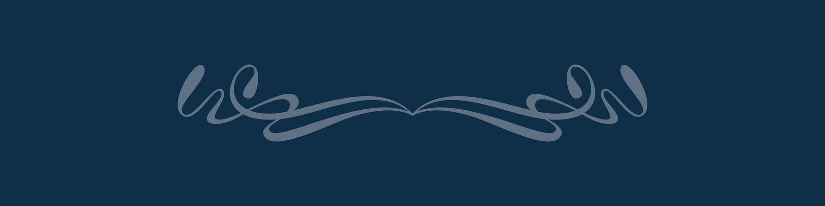 Brand design portfolio image showing The Bad Button brand illustration in a dusty blue on a deep navy background. 